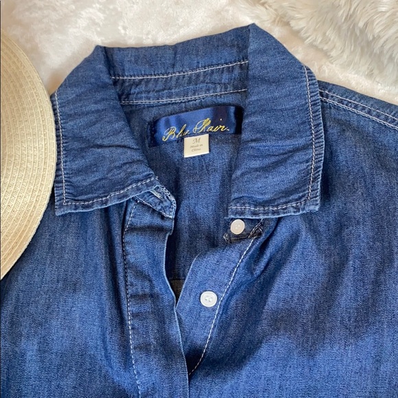 Blue Rain • Jean Shorts Romper - Picture 3 of 8